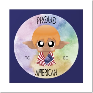 Proud to be American (Sleepy Forest Creatures) Posters and Art